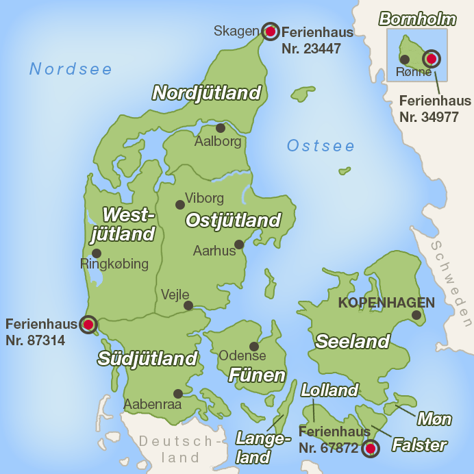 Jetzt über 4.000 Ferienhäuser in Dänemark - Der Urlaubär unterwegs