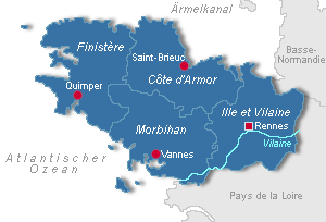 Bretagne-Karte