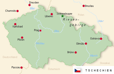 Tschechien-Karte