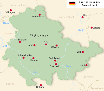 Thüringen-Karte