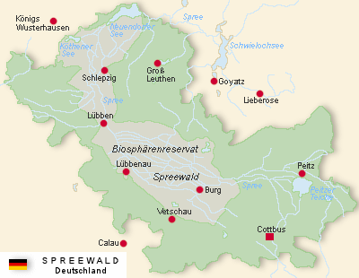 Spreewald-Karte