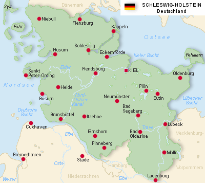 Schleswig-Holstein-Karte