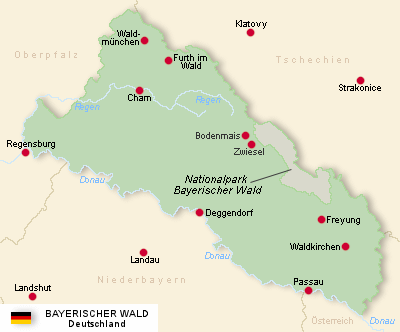 Bayerischer Wald-Karte
