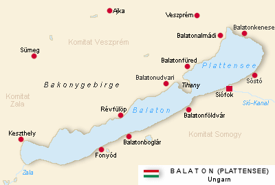 Balaton-Karte