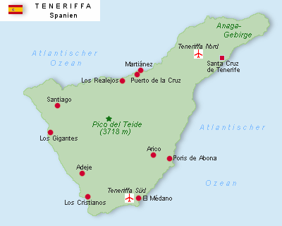 Teneriffa-Karte