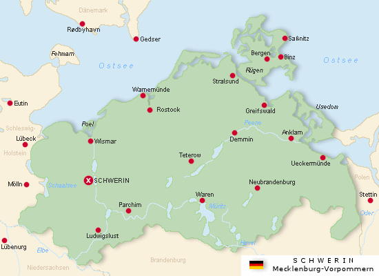 Schwerin-Karte