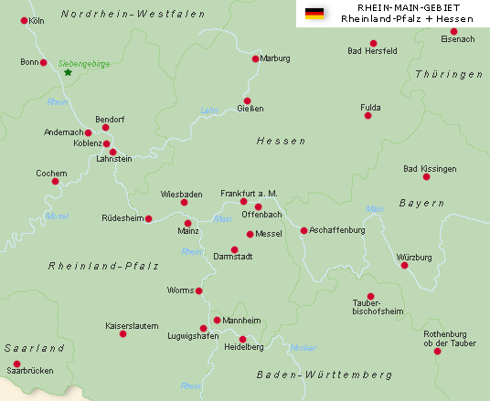 Rhein-Main-Gebiet-Karte