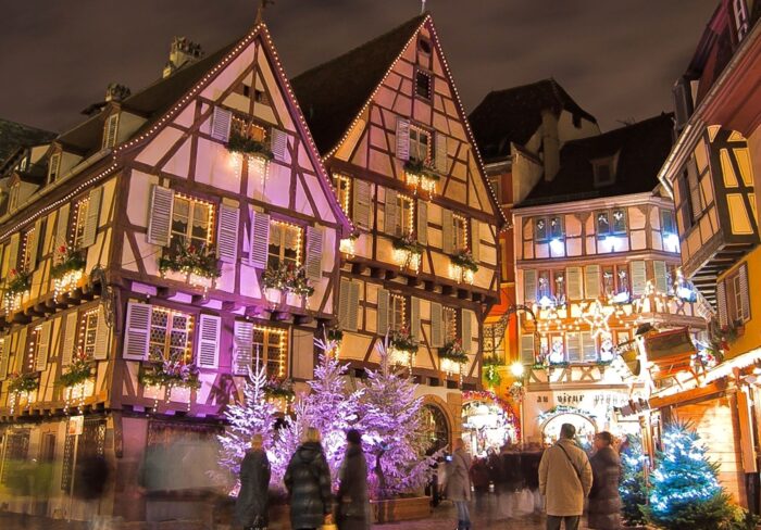 Weihnachtsmarkt in Colmar im Elsass