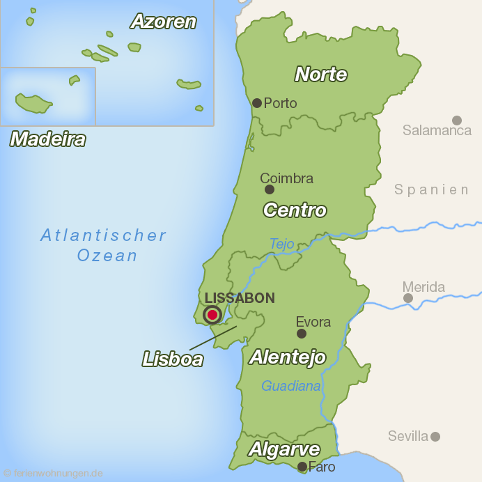 Portugal-Karte