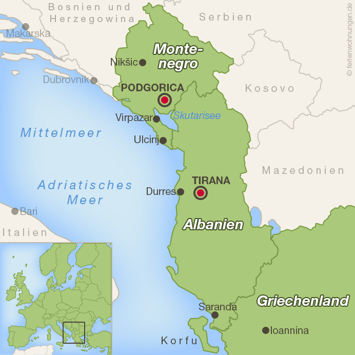 Karte Balkan