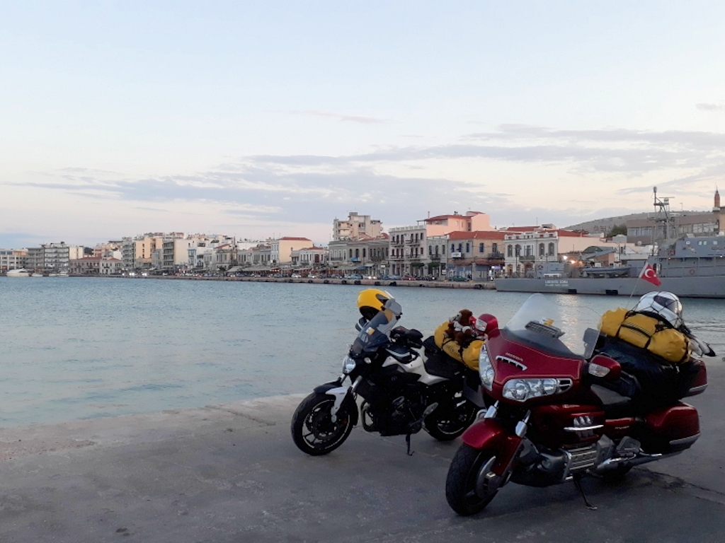 Motorräder auf der Insel Chios