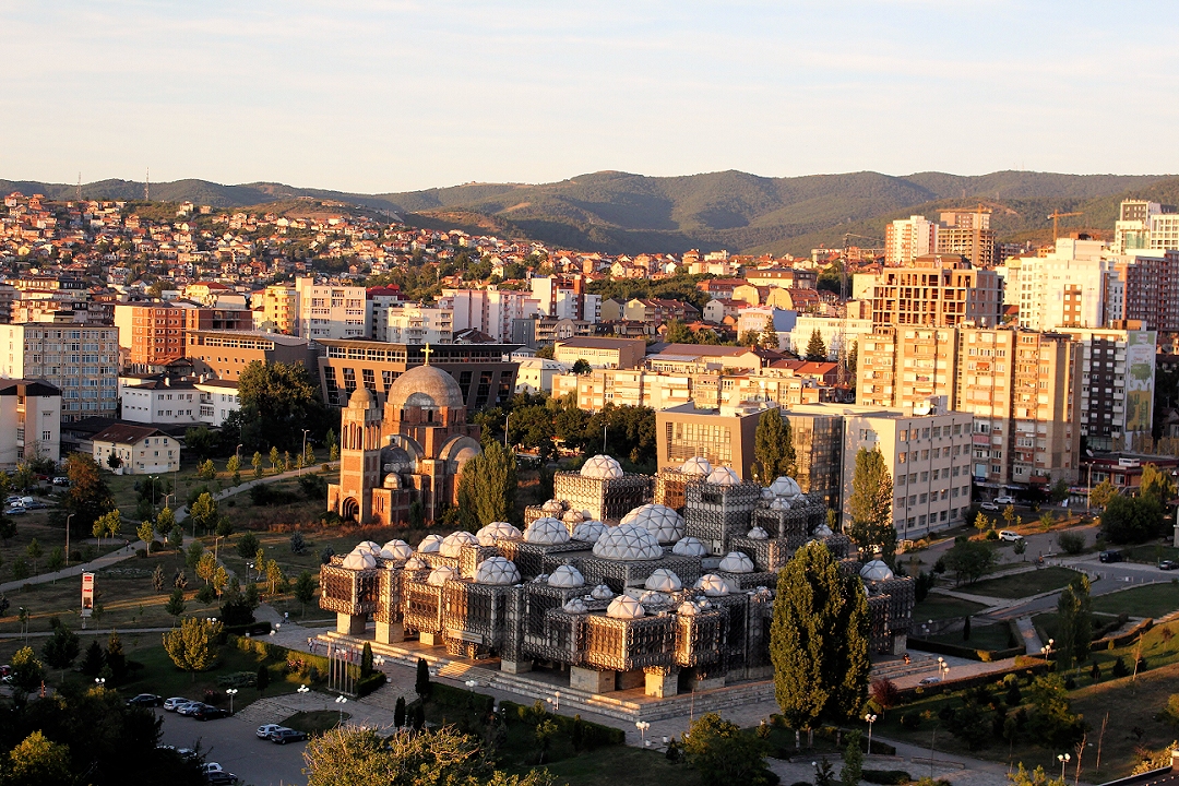 Pristina: Ausblick auf Kathedralkirche Christi des Erlösers
