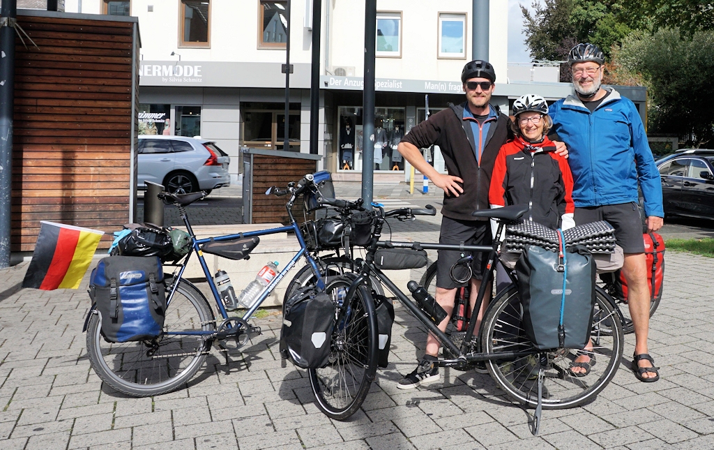 In Würselen trafen wir Martin während seiner ersten Radreise. 